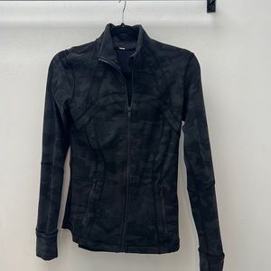lululemon define jacket Luon fabric gently worn. camo print.